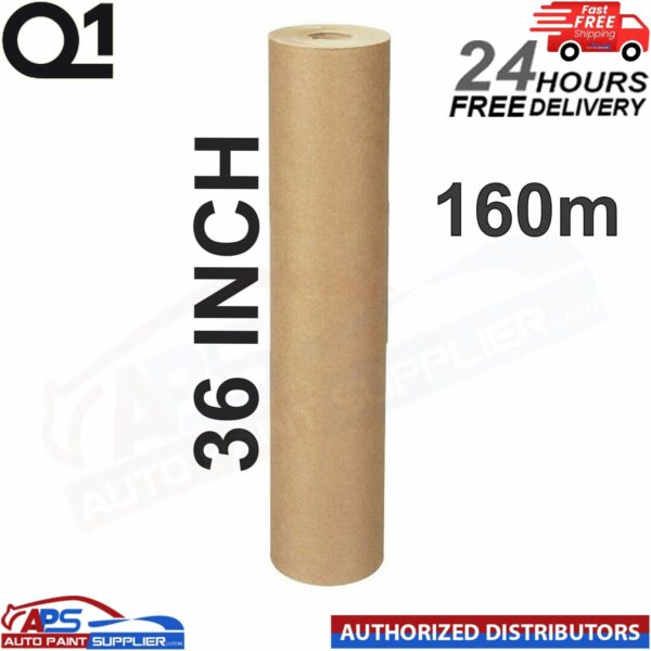Q1 36'' BROWN MASKING PAPER 160M METER BODYSHOP PAINT REPAIR CAR REFINISH 160M Model MP0903001
