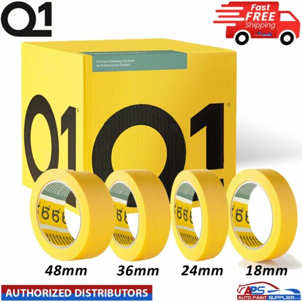 Q1 PREMIUM MASKING TAPE ROLL 24/36/48mm BOX Model: Q1 PREMIUM MASKING