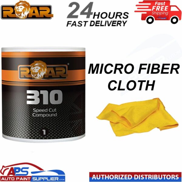 ROAR SPEED CUT CUTTING COMPOUND valeting 310 paint repairs 3KG+ microfibre cloth Model: 310-30