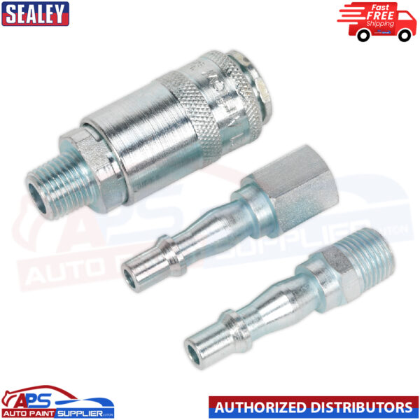 Sealey 1/4''BSP Air Tool Coupling Kit AC60 Model: AC60