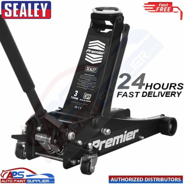 Sealey 3040AB PREMIER Trolley Jack 3 tonne ROCKET LIFT BLACK Model: 3040AB