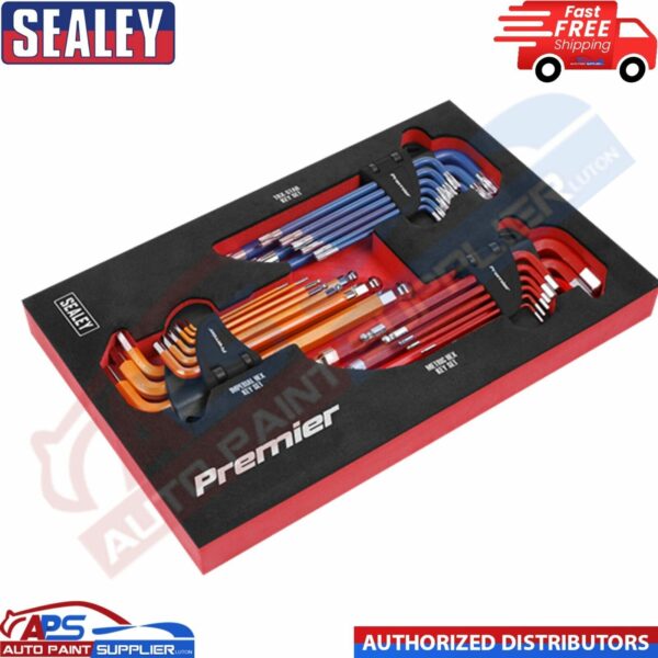 Sealey AK7179 Master Hex Key Sets Torx Imperial Allen In EVA Foam- 27 Piece KIT Model: AK7179
