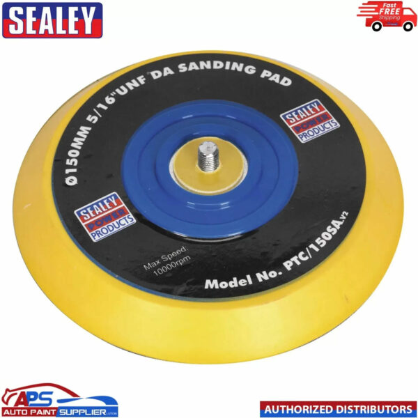 Sealey PTC/150SA 6" 150mm Orbital Sander Backing Pad Self Adhesive/Stick Discs Model: PTC/150SA on pads