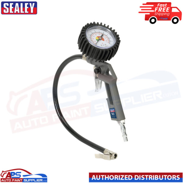 Sealey SA302 Air Line Tyre Inflator 0-175psi Pressure Gauge & 1/4" BSP Connector Model: SA302
