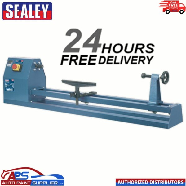 Sealey SM1308 Wood Turning Lathe 1000mm Carpentry Woodworking Workshop 4 Speed Model: SM1308