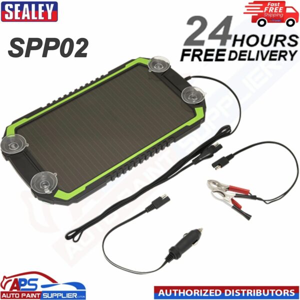 Sealey SPP02 Solar Power Panel 12V/2.4W Boats Caravans Camping Car Van Model: SPP02