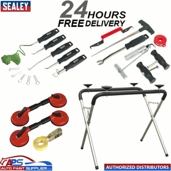 Sealey WK4 Folding Windscreen Stand - Portable Windshield Holder for Garage/Work Model: WK4,WK3,WK2,WK1