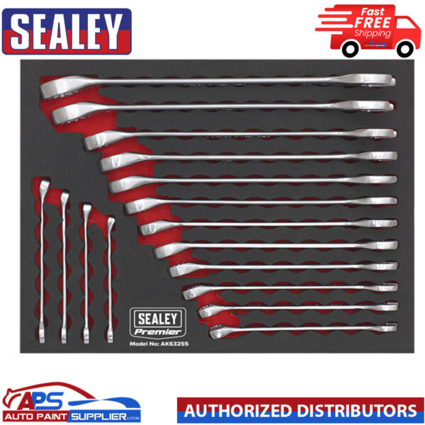 Sealey AK63255 Combination Spanner Set 6-22mm Q3BS Tools - FAST DELIVERY Model AK63255