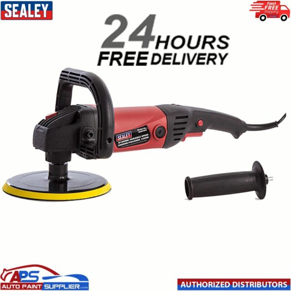 SEALEY CAR POLISHER 180MM 1200W SANDER VARIABLE SPEED POLISHING MACHINE MS875PS Model: MS875PS