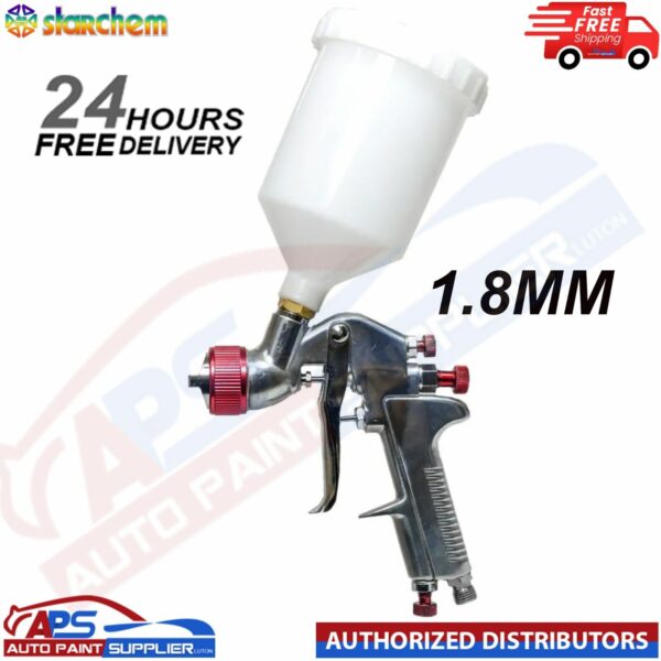Starchem Air Spray Gun Gravity Feed 1.8mm Tip 4001G Paint/Primer - FAST DELIVERY Model: 4001G