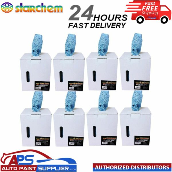 8 X STARCHEM SW11 BOX CROWS FEET SOLVENT WIPE CLOTH - FAST DELIVERY Model: STASW-11x8
