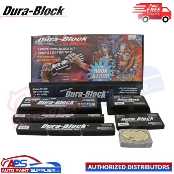 Dura-Block 7 Piece hook & loop Sanding Block Kit Part: AF44HL Model AF44HL