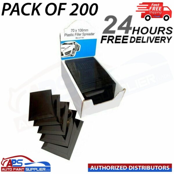 200x FMT CAR BODY FILLER PLASTIC TYPE FILLER SPREADER FLEXIBLE/BODY SHOP and DIY Model: FMT40401