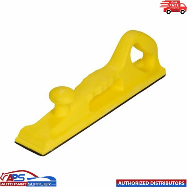 Long Flexible Sanding Rubbing Block 70x400mm Hook&Loop Hook-It Hand Sander Model: Sanding Block Flexible FMT2090 Yellow Soft Foam