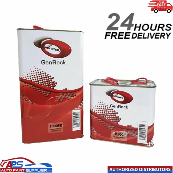 General Genrock 1000SR 2K Clear Lacquer With H500 - Fast Speed Hardener 6.75ltr Model: GR1000SR/7.5kit