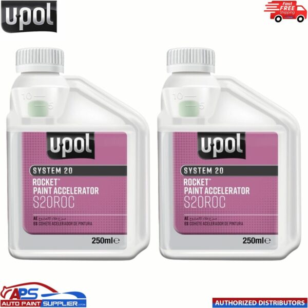 2x Upol Rocket Paint Accelerator 250ml Bottle System 20 2OROC Model: S20ROC/S