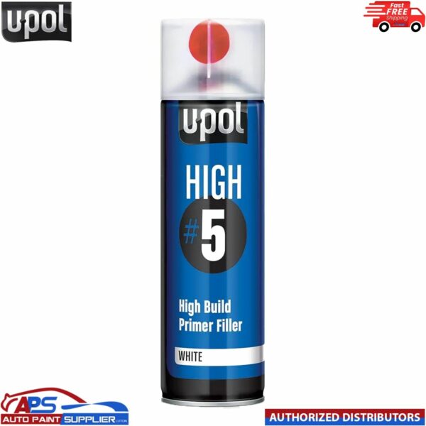 UPOL HIGH 5 HIGH BUILD PRIMER AEROSOL U-POL - WHITE Model: HIGHW/AL