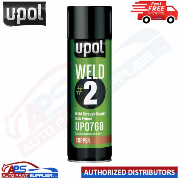 U-POL WELDC/AL #2 Weld Through Primer COPPER Rich Aerosol - 450ML Model: WELDC/AL