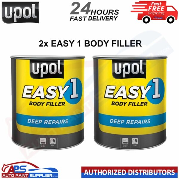 2X UPOL EASY 1 BODY FILLER DEEP FILL CAR BODY FILLER BIG SMOOTH - FAST DELIVERY Model: EASY/1