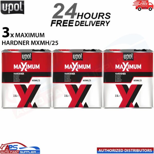 3x U-POL MAXIMUM HARDENER 2.5 LITRE MXMH/25 WITH - FAST DELIVERY Model: MXMH/25