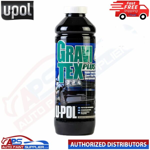 1 X U-POL GRAVITEX PLUS HS STONE CHIP COATING PROTECTOR - 1L WHITE Model: GRA/BW1