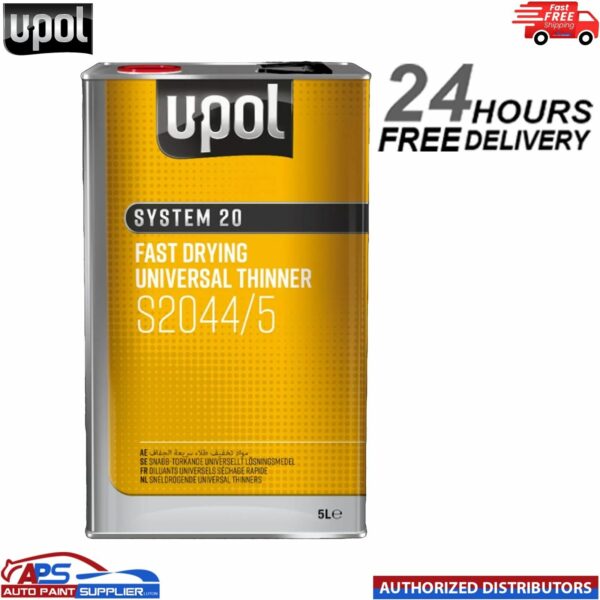 UPOL SYSTEM 20 S2044/5 FAST DRYING UNIVERSAL 2K THINNER 5LTR Model: S2044/5
