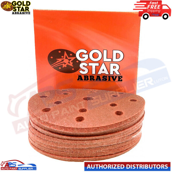 DA Sanding Film Discs 150mm 6" 15 Hole Hook & Loop back 5/10/25/50 Model: SA 331