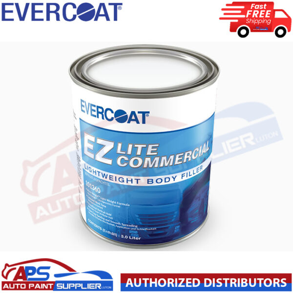 1 X EVERCOAT 101360 EZ LITE COMMERCIAL BODY FILLER 3L - SLOW/LONG WORKING TIME Model 101360