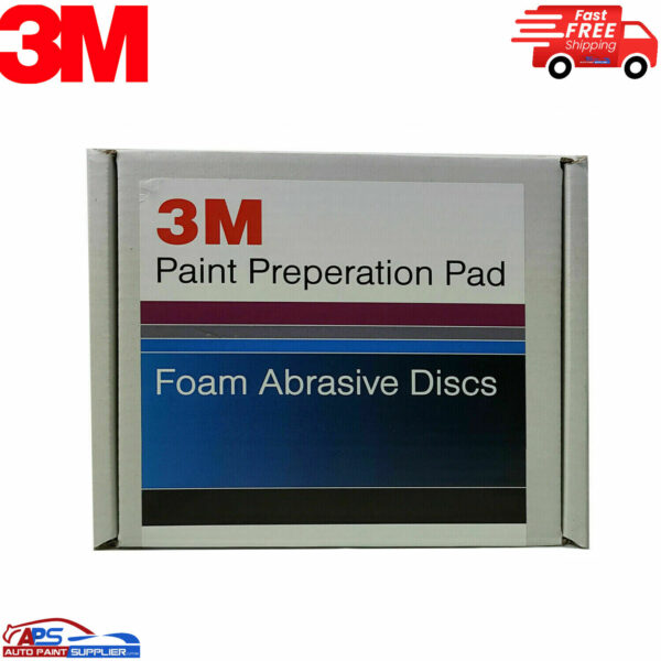 10x 3M 150mm 6" P2000 Grit Hook N Loop Foam Fine Finishing Discs Pad Model P2000