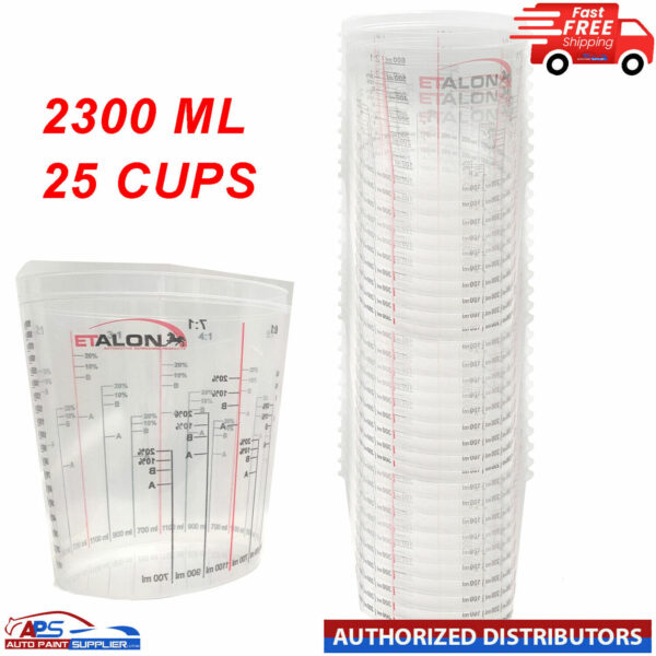 25x Paint Mixing Cups 2300ml Pack of 25 Model PAINT MIXING
