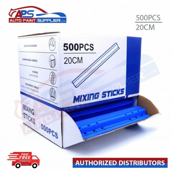 Paint Mixing 500 Sticks Stirrer Plastic Blue - Turbo Sticks Box Model plastic mixing sticks