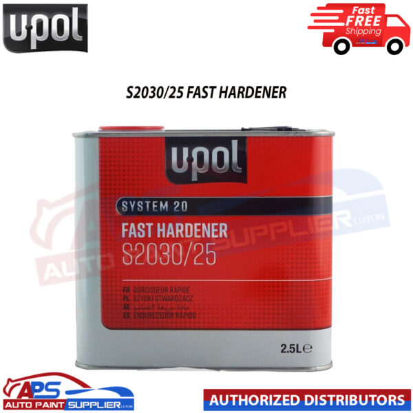 U-POL SYSTEM 20 FAST HARDENER S2030/25 FOR PAINT PRIMER LACQUER 2.5 LITRE Model: S2030/25