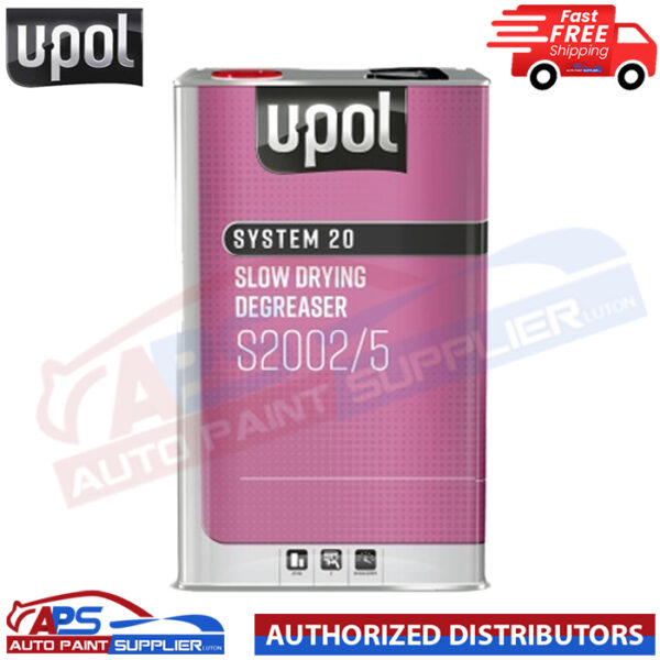 UPOL SYSTEM 20 S2002 SLOW DRYING DEGREASER 5LT Model DAVS2002/5